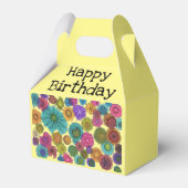 Gelukkige Verjaardag traktatie doos Bedankdoosjes (Voorkant Zijde)