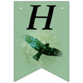 Gelukkige Verjaardag Transparant Vliegend Zwart Kr Vlaggetjes (Eerste vlag)