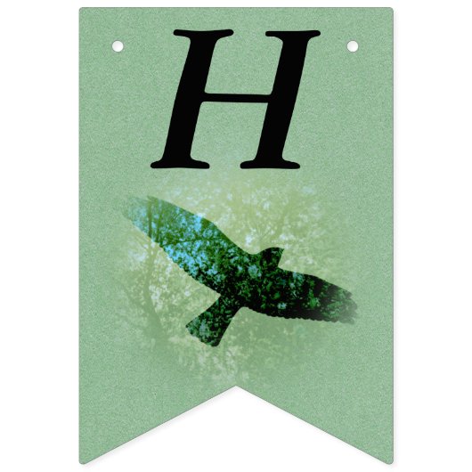 Gelukkige Verjaardag Transparant Vliegend Zwart Kr Vlaggetjes (Eerste vlag)