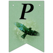 Gelukkige Verjaardag Transparant Vliegend Zwart Kr Vlaggetjes (Derde vlag)