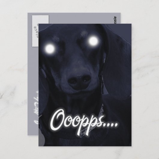 Gelukkige Verjaardag - Trick Candles - Teckel Briefkaart (Voorkant / Achterkant)