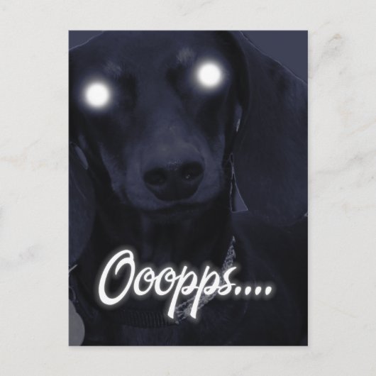 Gelukkige Verjaardag - Trick Candles - Teckel Briefkaart (Voorkant)