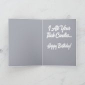 Gelukkige Verjaardag - Trick Candles - Teckel Kaart (Binnen)