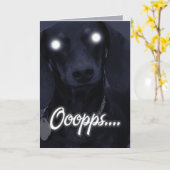 Gelukkige Verjaardag - Trick Candles - Teckel Kaart (Gele Bloem)