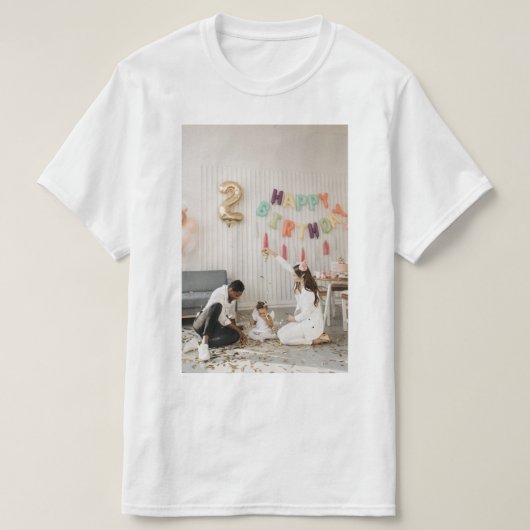 Gelukkige verjaardag tshirt (Design voorkant)