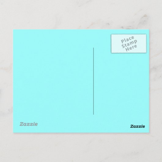 Gelukkige Verjaardag turquoise rood Briefkaart (Achterkant)