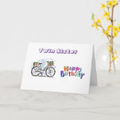 GELUKKIGE VERJAARDAG **TWEELING** GENIET VAN DE RI KAART (Gele Bloem)