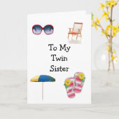 GELUKKIGE VERJAARDAG TWEELINGZUS KAART (Gele Bloem)