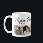 Gelukkige Verjaardag Typografie 5 Fotocollage Koffiemok<br><div class="desc">Fijne verjaardag mok met foto's om uw verjaardagswensen extra speciaal te maken.</div>