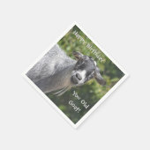 Gelukkige Verjaardag U Oude Geit Papier Servet (Hoek)