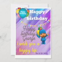 Gelukkige verjaardag Uitnodiging