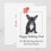 Gelukkige verjaardag vader van hond feestdagenkaart (Voorkant / Achterkant)
