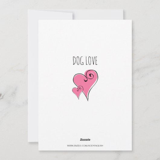 Gelukkige verjaardag vader van hond feestdagenkaart (Achterkant)