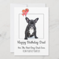 Gelukkige verjaardag vader van hond