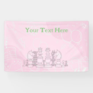 Gelukkige verjaardag van Chess Spandoek