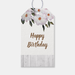 Gelukkige Verjaardag van de Ballerina van de Rozen Cadeaulabel