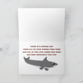 Gelukkige Verjaardag van de Beet van de Haai van Kaart (Binnen)