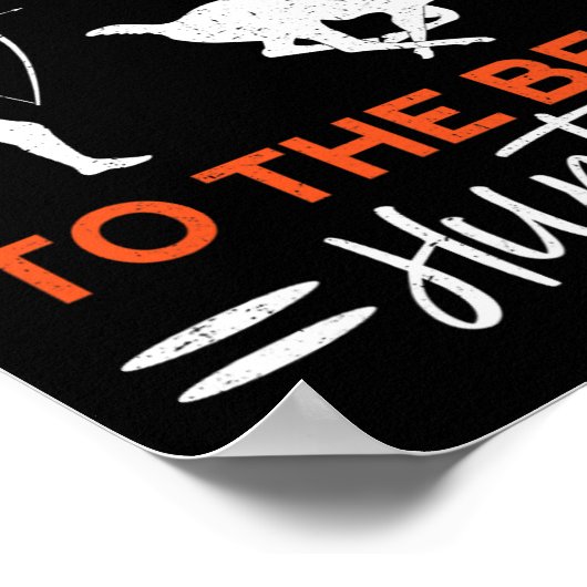 Gelukkige verjaardag van de beste jager plezier he poster (Hoek)