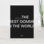 GELUKKIGE VERJAARDAG VAN DE BESTE KOEPEL TER WEREL KAART (Achterkant)