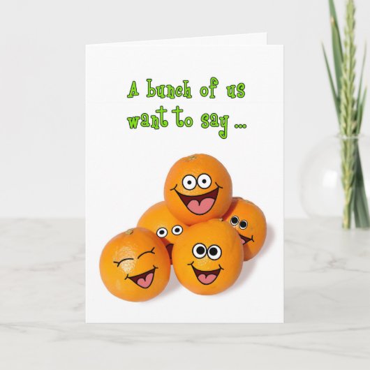 Gelukkige Verjaardag van de Bos van ons Wenskaart Kaart (Voorkant)