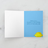 Gelukkige Verjaardag van de Dolfijn van de Vissen Kaart (Binnen)