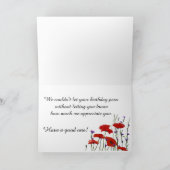 Gelukkige verjaardag van de groep, Field of Poppie Kaart (Binnen)