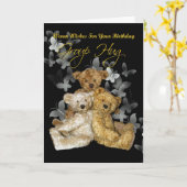 Gelukkige verjaardag van de groep kaart (Gele Bloem)