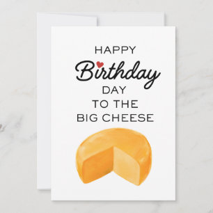 GELUKKIGE VERJAARDAG VAN DE GROTE KAAS FEESTDAGENKAART