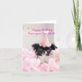 Gelukkige Verjaardag Van De Hond Gevouwen Vakantie Feestdagen Kaart