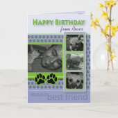 Gelukkige Verjaardag van de Kaart van de (Gele Bloem)