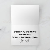 Gelukkige verjaardag van de kat kaart (Binnen)