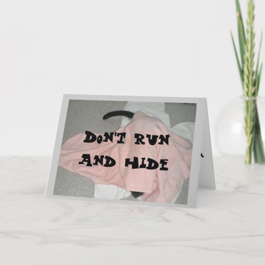 Gelukkige verjaardag van de kat kaart (Voorkant)