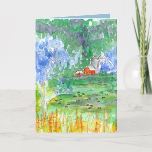 Gelukkige Verjaardag van de Schuur van koeien de Kaart (Voorkant)