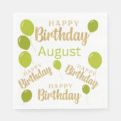 Gelukkige verjaardag van de verjaardag van de verj servet (Voorkant)