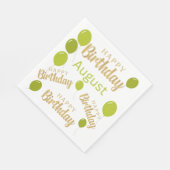 Gelukkige verjaardag van de verjaardag van de verj servet (Hoek)