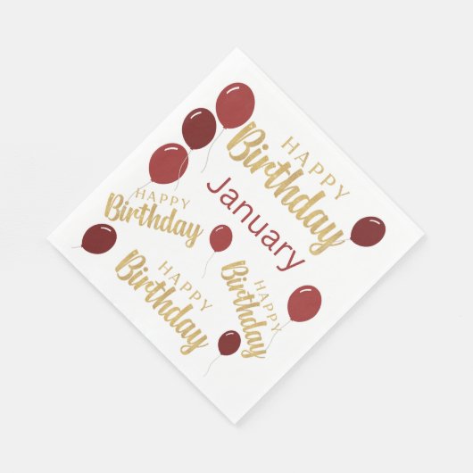 Gelukkige verjaardag van de verjaardag van de verj servet (Hoek)