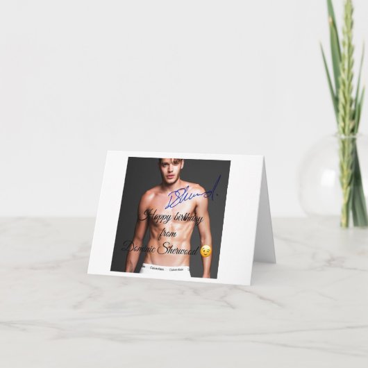 Gelukkige verjaardag van Dominic Sherwood Kaart (Voorkant)