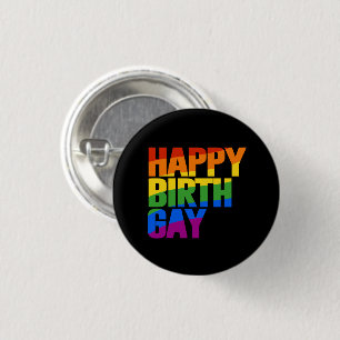 Gelukkige Verjaardag van een Andersgeaarde Ronde Button 3,2 Cm