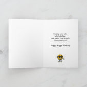 Gelukkige verjaardag van een baby orang utan kaart (Binnen)