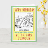 Gelukkige verjaardag van een dierenarts. kaart (Gele Bloem)