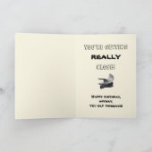 Gelukkige verjaardag van een dinosaurus kaart (Binnen)