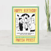 Gelukkige verjaardag van een dominee of pastoor. kaart (Voorkant)