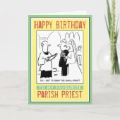 Gelukkige verjaardag van een dominee of pastoor. kaart (Voorkant)
