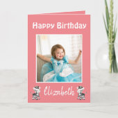 Gelukkige verjaardag van een geweldige dochterfoto feestdagen kaart (Voorkant)
