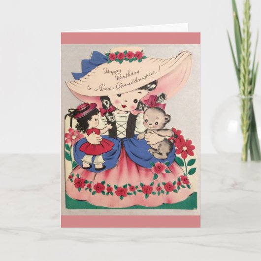 - Gelukkige verjaardag van een lieve kleindochter Kaart (Voorkant)