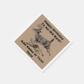 Gelukkige verjaardag van een oude Buck servetten (Hoek)