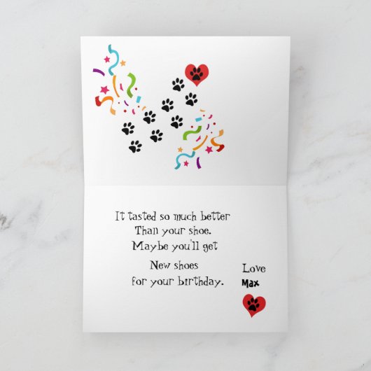 Gelukkige Verjaardag van Great Dane Dog Buddy Pink Kaart (Binnen)