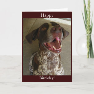 Gelukkige verjaardag van Happy Dog Kaart