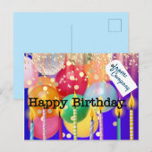 Gelukkige verjaardag van het bedrijf briefkaart (Voorkant / Achterkant)