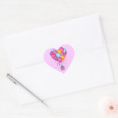 Gelukkige Verjaardag Van het Hart Sticker (Envelop)